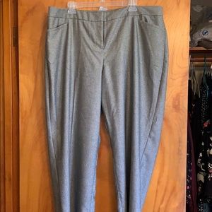 Gray shimmer work pant